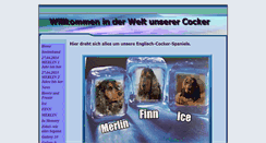 Desktop Screenshot of merlin-cockerspaniel.de